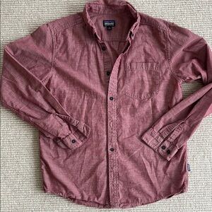 Men's Red Button-Up Shirt